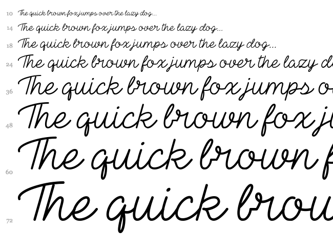 The Heart Maze font waterfall